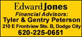 Edward Jones - Tyler Peterson - Gentry Peterson Sponsorship Banner