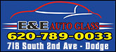 E & E Auto Glass, LLC Sponsorship Banner
