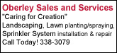 Oberley's Sales & Service Sponsorship Banner
