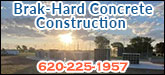 Brak-Hard Concrete Construction Company, LLC Sponsorship Banner